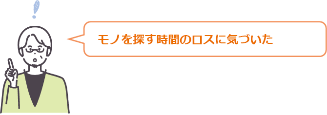 モノを探す時間のロスに気づいた